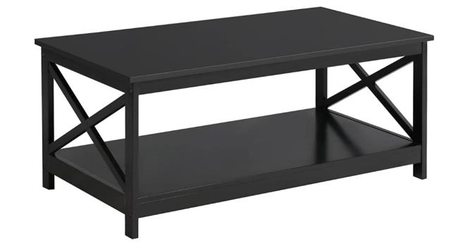 Rental store for COFFEE TABLE- X- DESIGN BLACK in Philadelphia NJ