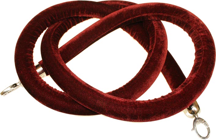 Rental store for STANCHION- BURGUNDY VELVET ROPE 8 in Philadelphia NJ