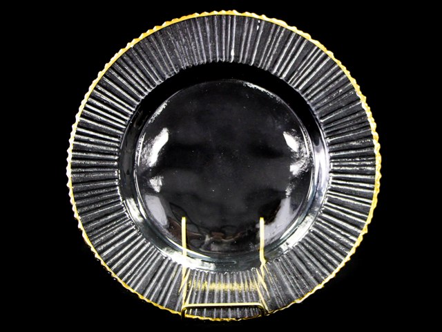 Rental store for CHARGER, GLASS RAY PATTERN GOLD RIM 13 in Philadelphia NJ