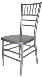 Rental store for CHAIR, CHIAVARI RESIN-SILVER in Philadelphia NJ