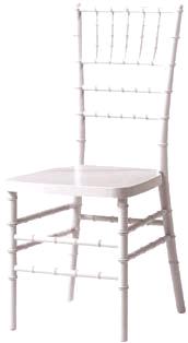 Rental store for CHAIR, CHIAVARI RESIN-WHITE in Philadelphia NJ