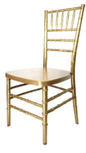 Rental store for CHAIR, CHIAVARI RESIN-GOLD in Philadelphia NJ