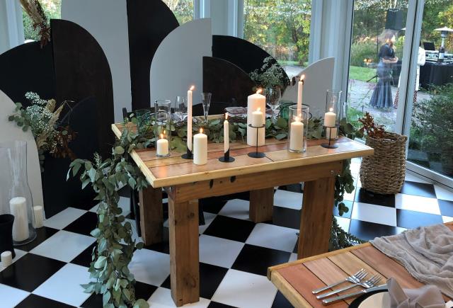 Rental store for TABLE, FARMHOUSE STYLE 48  X 40  NATURAL in Philadelphia NJ