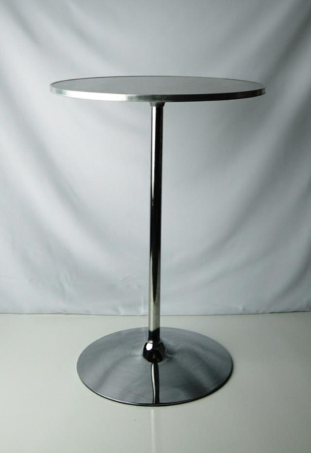 Rental store for TABLE, 30  RD X 42  HIGH BRUSHED ALUMINU in Philadelphia NJ