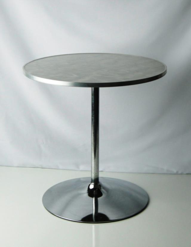Rental store for TABLE, 30  RD X 30  HIGH BRUSHED ALUMINU in Philadelphia NJ