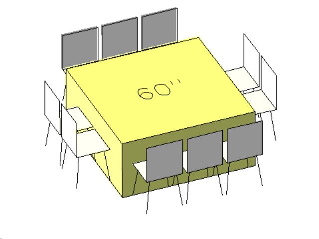 Rental store for TABLE, SQUARE 60 in Philadelphia NJ