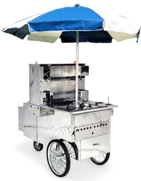 Rental store for HOT DOG CART W. RED UMBRELLA  STERNO in Philadelphia NJ