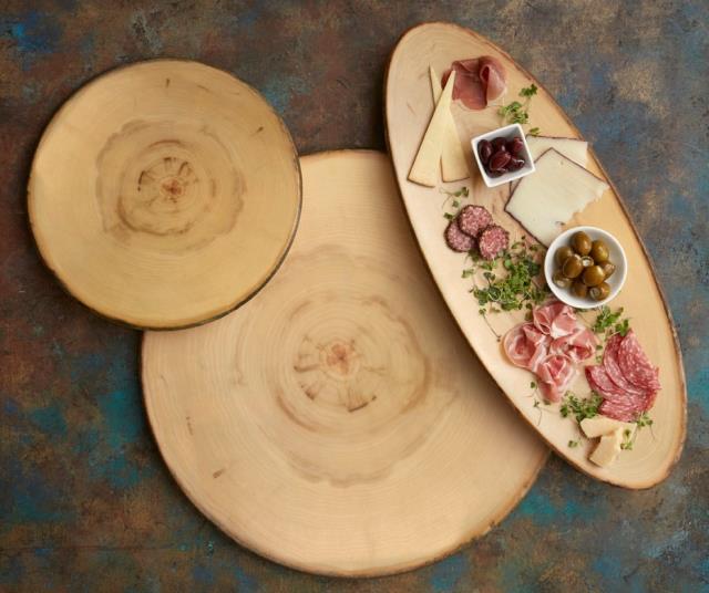 Rental store for TRAY, RUSTIC WOOD MELAMINE 21  ROUND in Philadelphia NJ