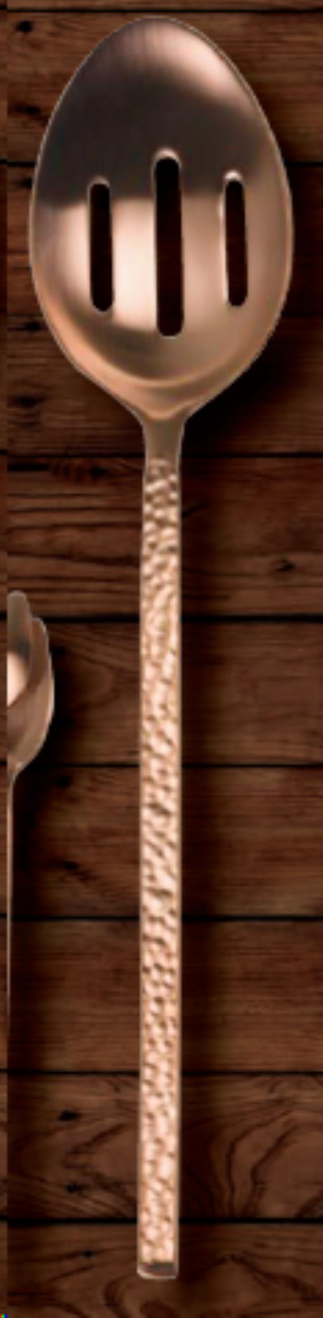Rental store for SPOON, SERV-SLOTTED 13  HAMMERED COPPER in Philadelphia NJ