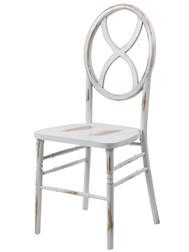Rental store for CHAIR, VERONIQUE - LIME WASH WHITE in Philadelphia NJ