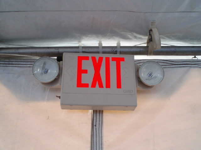 Rental store for EXIT LIGHT W  BATTERY BACKUP  0.5A in Philadelphia NJ