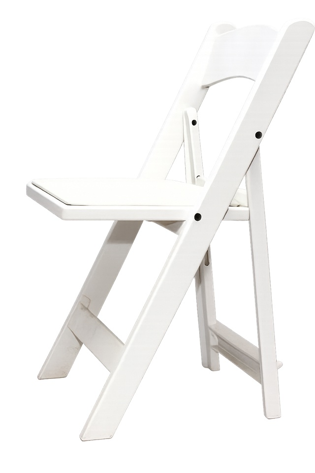 Rental store for CHAIR, FOLDING PADDED RESIN - WHITE in Philadelphia NJ