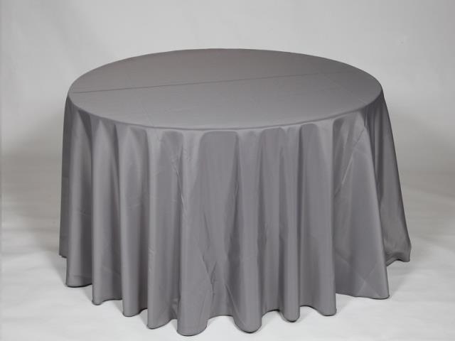Rental store for 108  ROUND - POLYESTER - CHARCOAL in Philadelphia NJ