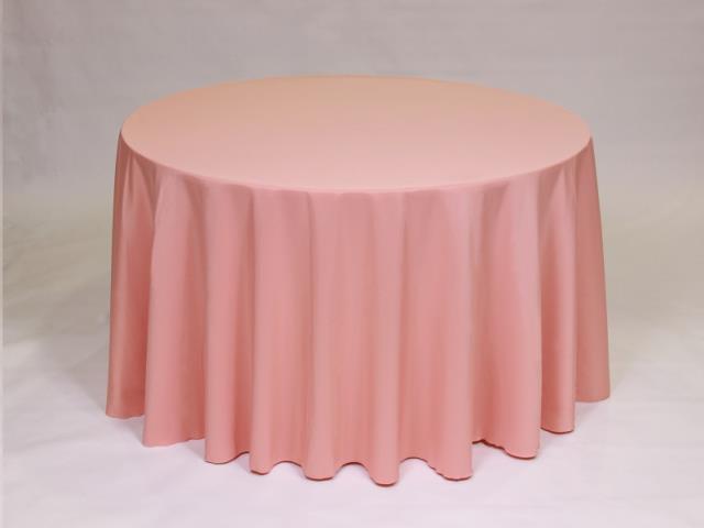 Rental store for 108  ROUND - POLYESTER - CORAL in Philadelphia NJ