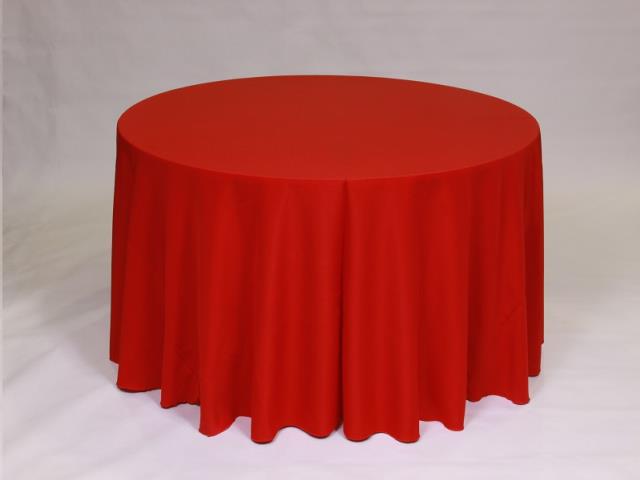 Rental store for 108  ROUND - POLYESTER - HOLIDAY RED in Philadelphia NJ