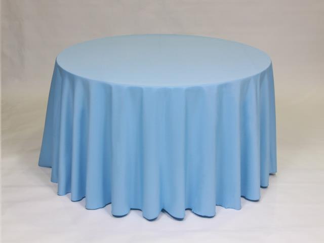 Rental store for 108  ROUND - POLYESTER - LIGHT BLUE in Philadelphia NJ
