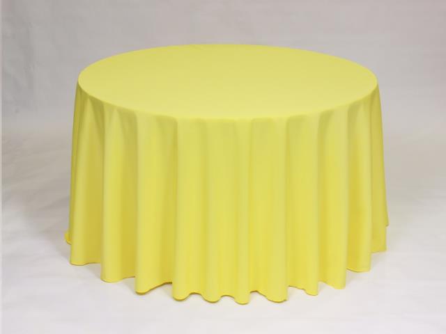 Rental store for 108  ROUND - POLYESTER - LEMON in Philadelphia NJ
