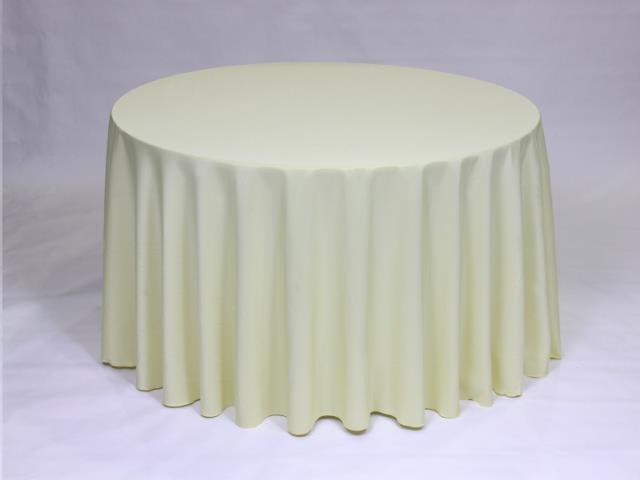 Rental store for 108  ROUND - POLYESTER - MAIZE in Philadelphia NJ
