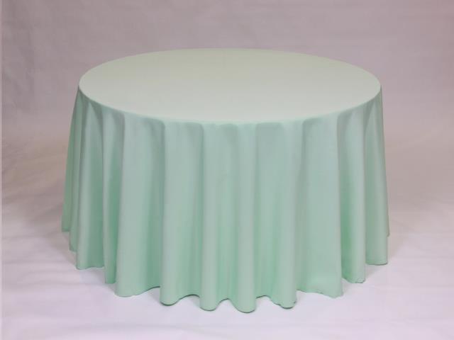 Rental store for 108  ROUND - POLYESTER - MINT in Philadelphia NJ