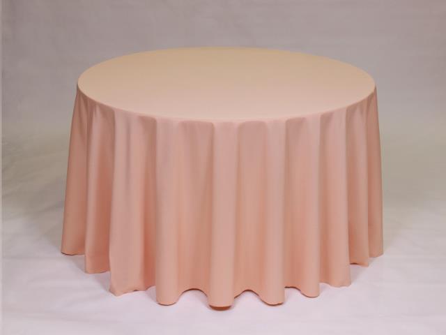 Rental store for 108  ROUND - POLYESTER - PEACH in Philadelphia NJ