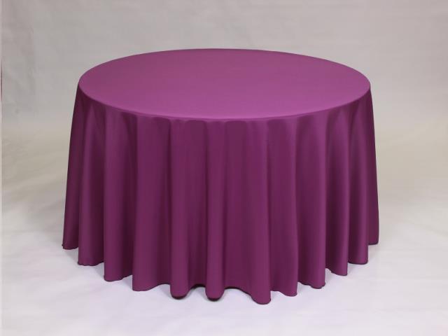 Rental store for 108  ROUND - POLYESTER - PLUM in Philadelphia NJ