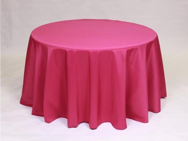 Rental store for 108  ROUND - POLYESTER - RASPBERRY in Philadelphia NJ