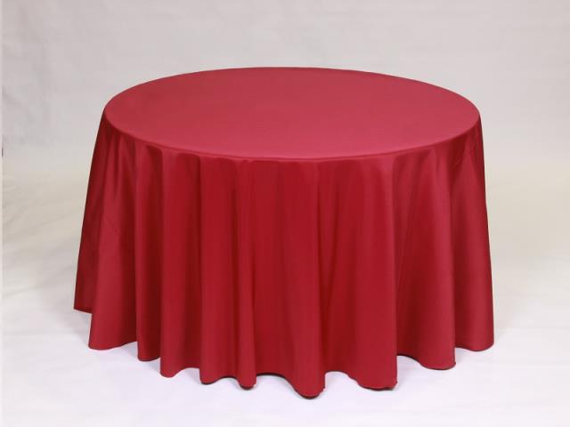 Rental store for 108  ROUND - POLYESTER - RUBY in Philadelphia NJ