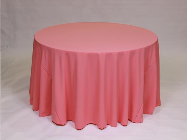Rental store for 108  ROUND - POLYESTER - SALMON in Philadelphia NJ