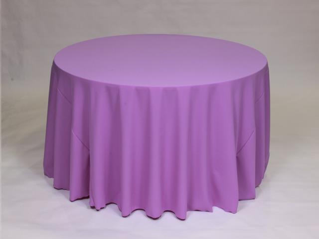 Rental store for 108  ROUND - POLYESTER - VIOLET in Philadelphia NJ