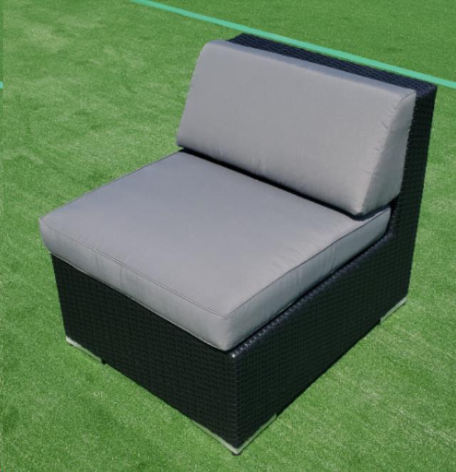 Rental store for CHAIR, ARMLESS- BLACK WICKER W. GRAY C 2 in Philadelphia NJ