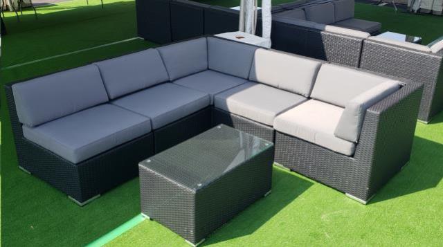 Rental store for BLACK GRAY WICKER LOUNGE, 6PC- PK 1 in Philadelphia NJ