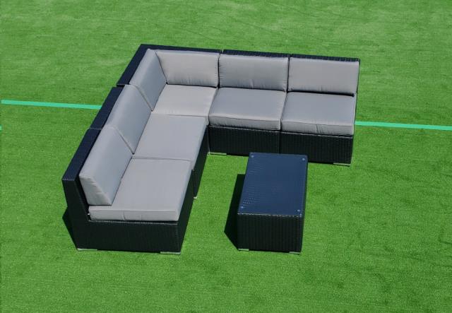 Rental store for BLACK GRAY WICKER LOUNGE, 6PC- PK 2 in Philadelphia NJ