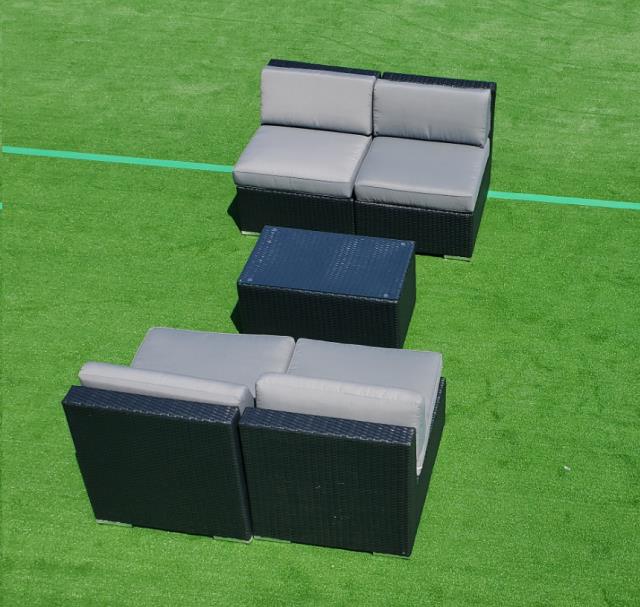 Rental store for BLACK GRAY WICKER LOUNGE, 5PC- LOVE SEAT in Philadelphia NJ
