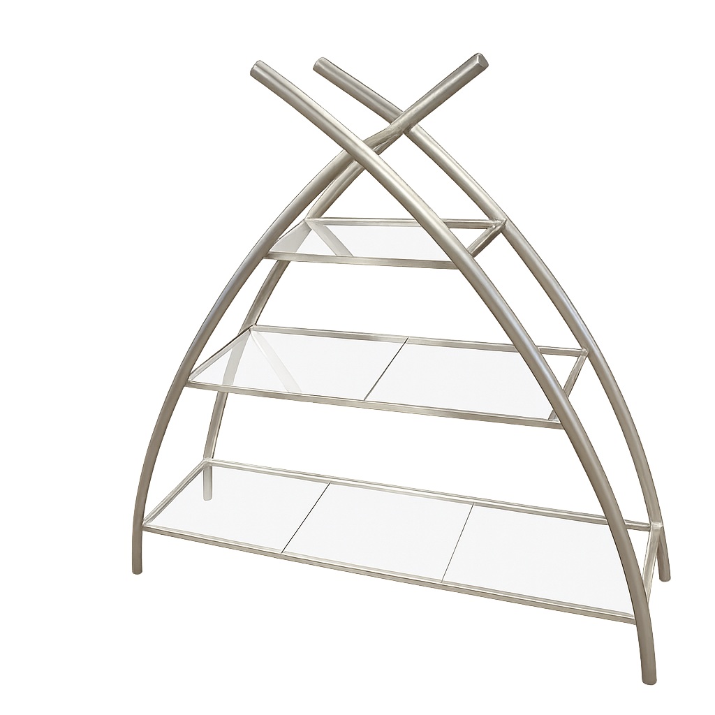 Rental store for STAND, A-FRAME, BRUSHED SS W. GLASS SHLV in Philadelphia NJ