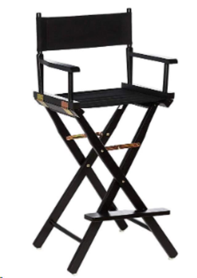 Rental store for DIRECTORS CHAIR - BLACK CANVAS   FINISH in Philadelphia NJ