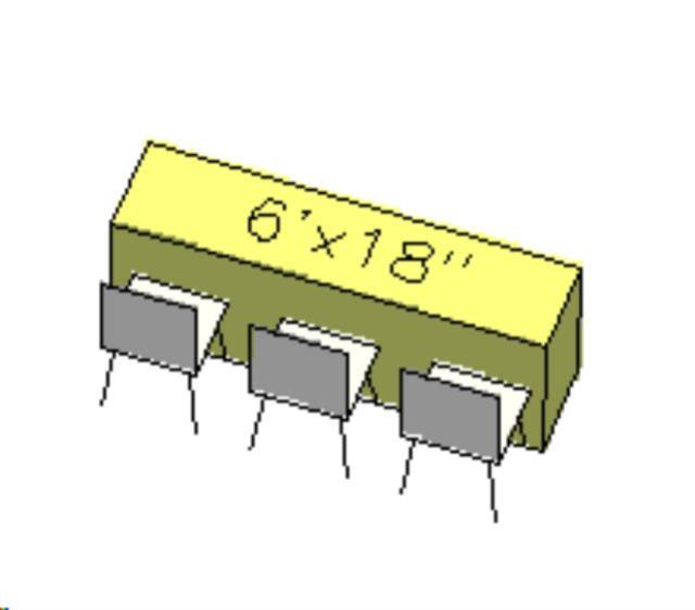 Rental store for TABLE, LONG 6X18  RESIN in Philadelphia NJ