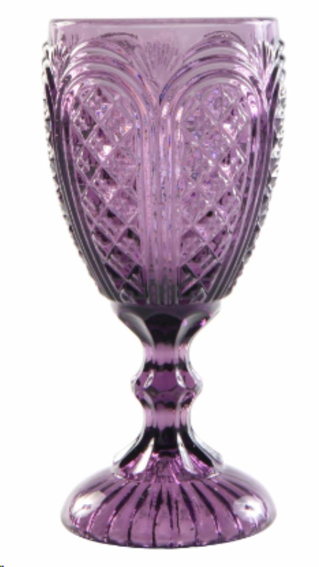 Rental store for GLASS, CAROUSEL GOBLET 11OZ - PURPLE in Philadelphia NJ