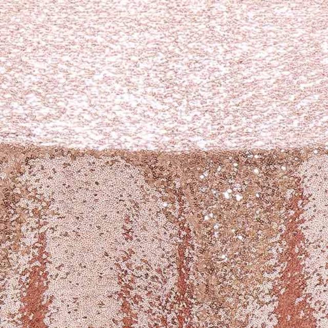 Rental store for 120  ROUND - GLIMMER SEQUIN - BLUSH in Philadelphia NJ
