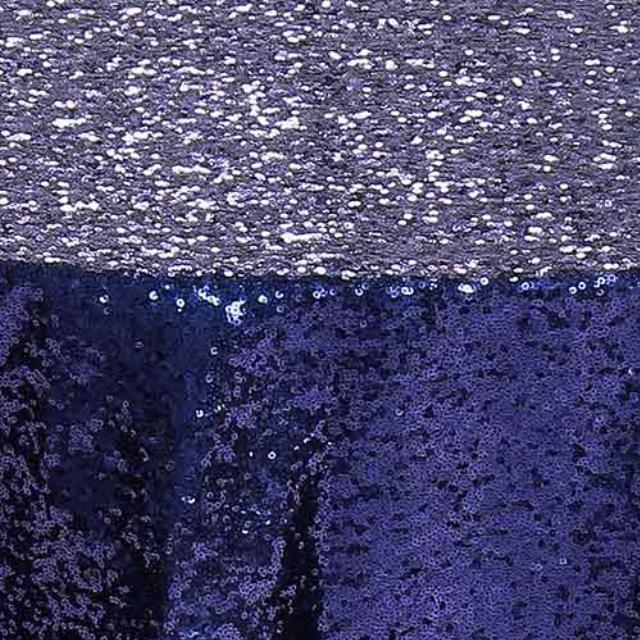 Rental store for 120  ROUND - GLIMMER SEQUIN - NAVY in Philadelphia NJ