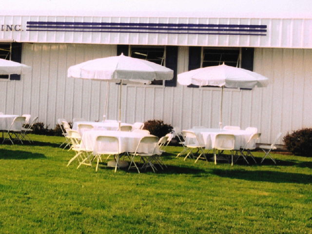 Rental store for UMBRELLA  FOR TABLE  - WHITE VINYL 7 -6 in Philadelphia NJ