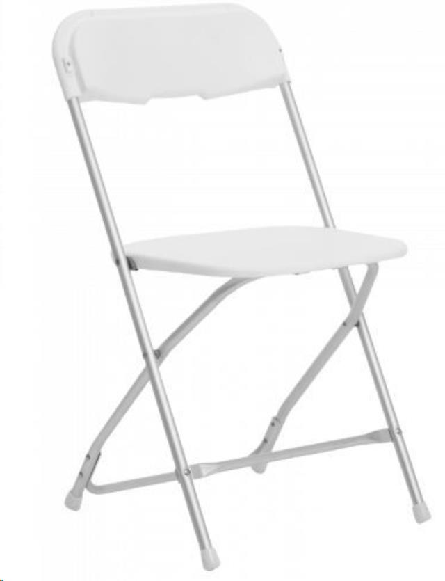 Rental store for CHAIR, FOLDING PLASTIC - WHITE ALUMINUM in Philadelphia NJ